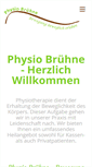 Mobile Screenshot of physio-bruehne.de