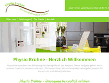 Tablet Screenshot of physio-bruehne.de